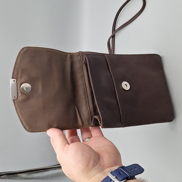 Fossil Brown Leather Crossbody Bag - Picture 15 of 15
